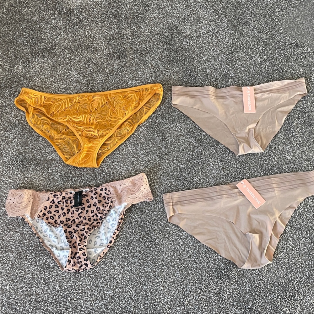 NEW ThirdLove Lace & Satin Panty Set (4)